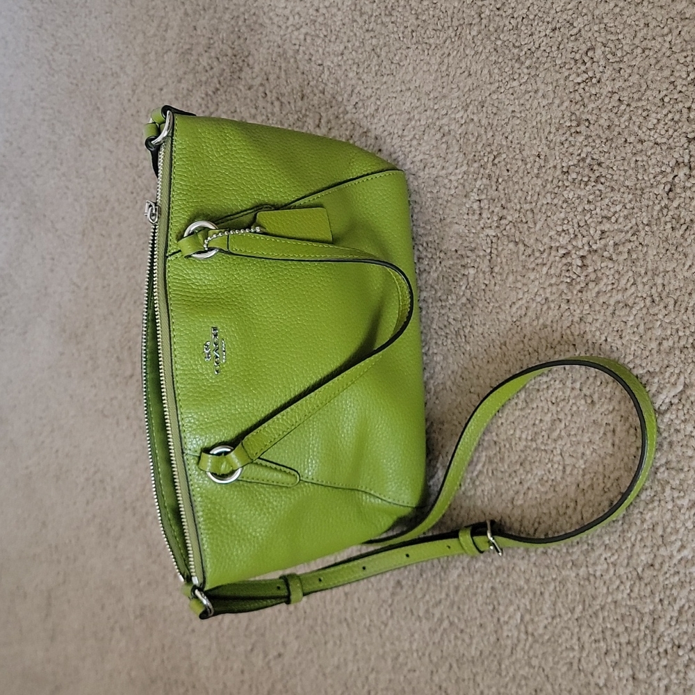 Authentic Coach Green Purse/Crossbody